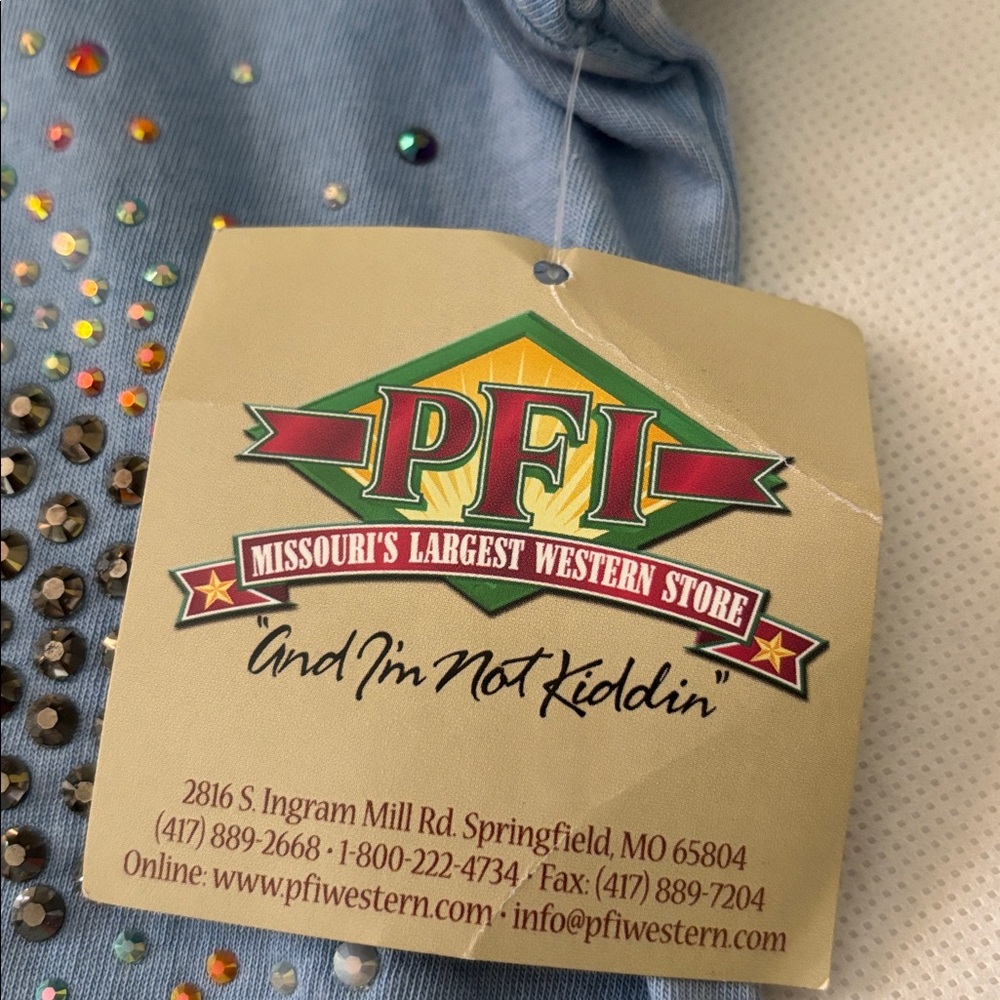 PFI WESTERN Rhinestone Fleur-de-Lis Top Tunic mini dress NWT - Picture 10 of 15